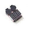 Tester pakietów LiPo/Li-Ion/LiMn/LiFe 1-8S z głośnym alarmem i LED